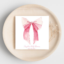 Servilleta De Papel Cocina personalizada de Bow rosa
