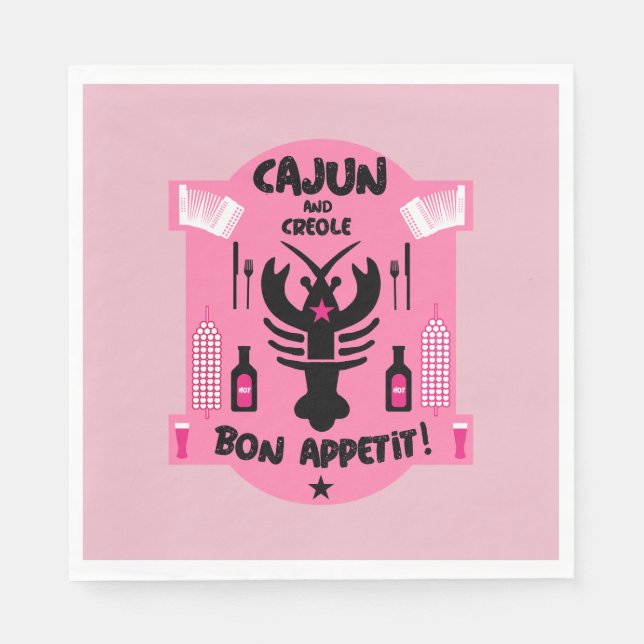 Servilleta De Papel Cocinas cajún y criollo (Anverso)