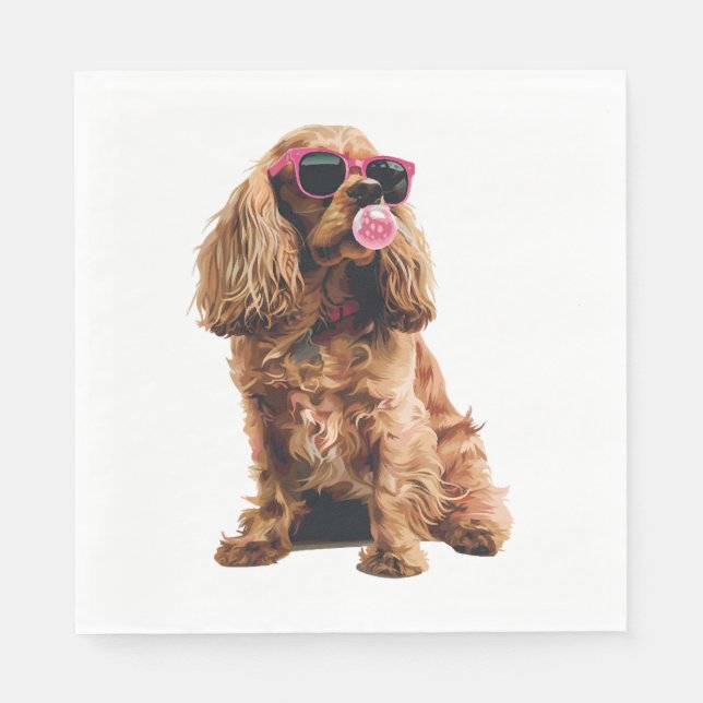 Servilleta De Papel Cocker Spaniel (Anverso)