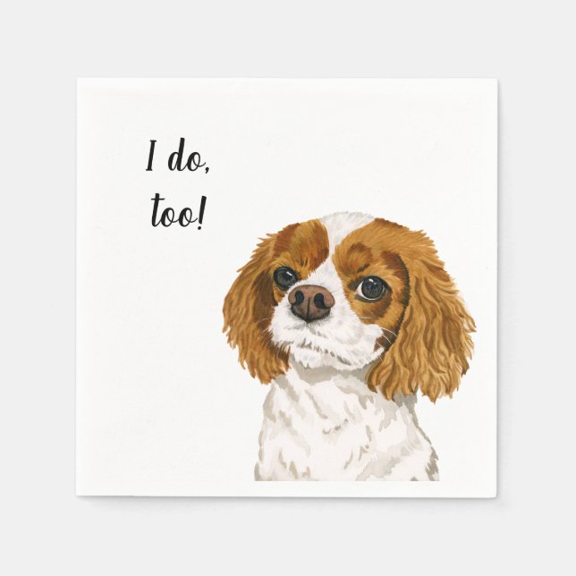 Servilleta De Papel Cocker Spaniel Dog Personalizado Cocktail (Anverso)