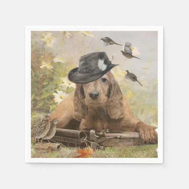 Servilleta De Papel Cocker Spaniel inglés (Anverso)
