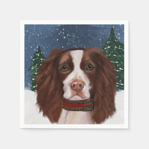 Servilleta De Papel Cocker Spaniel Inglés de Muelle
