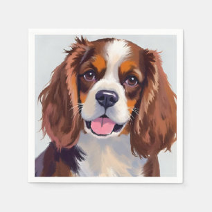 Servilleta De Papel Cocker Spaniel   Pintura de perro mascota
