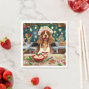 Servilleta De Papel Cocker Spaniel Repostería Navideña: Navidades Fest