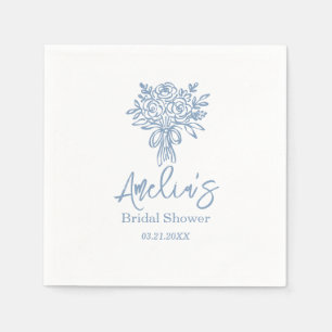 Servilleta De Papel Cocktail de Desayuno Bridal Coquette Personalizado