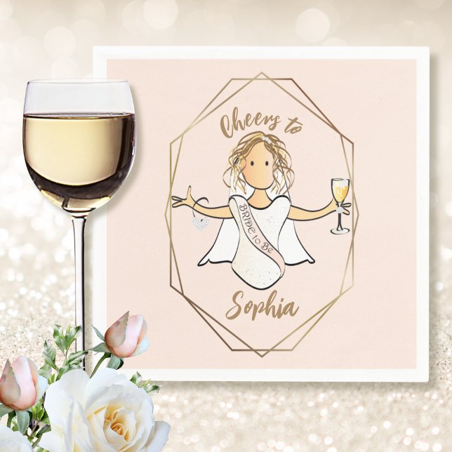 Servilleta De Papel Cocktail de Despedida de Soltera Papel de Boda Reg (Subido por el creador)