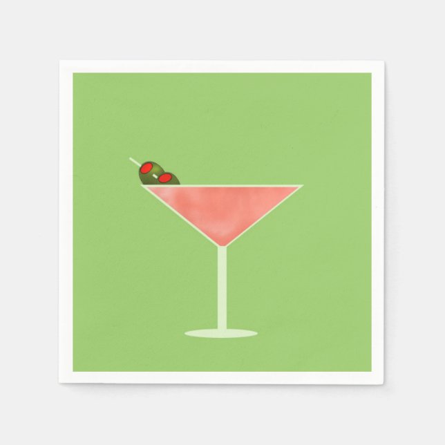 Servilleta De Papel Cocktail Hour Cocktail Napkins (Anverso)