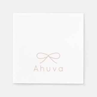 Servilleta De Papel Cocktail Napkin clásico de vaca en rosa negro