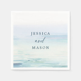 Servilleta De Papel Cocktail Napkin de bodas de playa