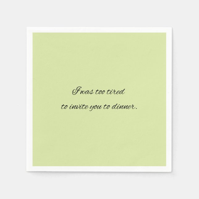 Servilleta De Papel Cocktail Napkin divertido lima verde fiesta (Anverso)