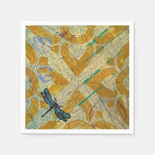 Servilleta De Papel Cocktail Napkin Dragonfly