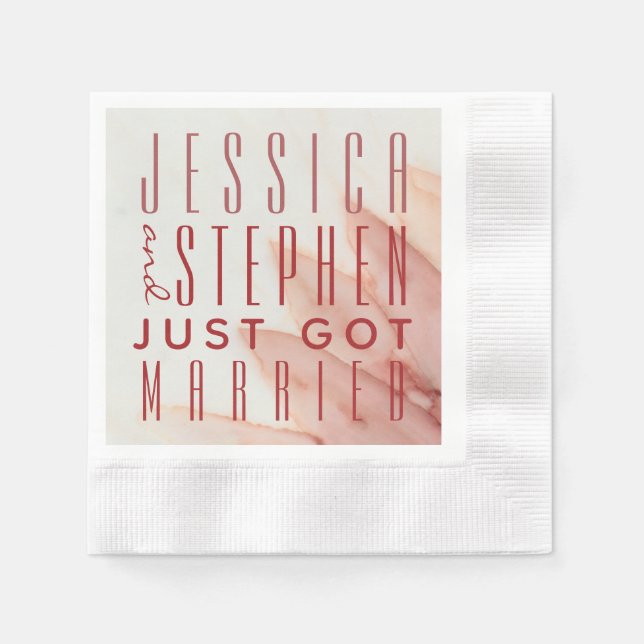 Servilleta De Papel Cocktail Napkin encantador en rosa y lavanda (Anverso)