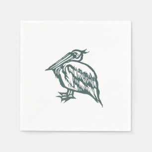 Servilleta De Papel Cocktail Napkin Pelican