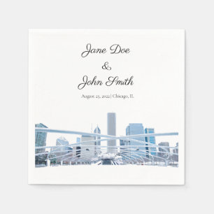 Servilleta De Papel Cocktail Napkin personalizado de Chicago