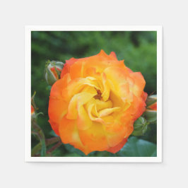 Servilleta De Papel Cocktail Napkin Rosa Flower Standard