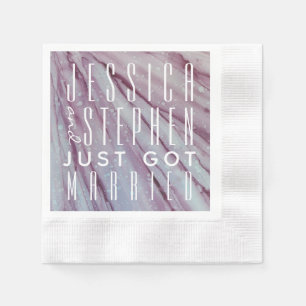 Servilleta De Papel Cocktail Napkin Turquoise y Lavenders