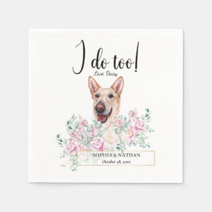 Servilleta De Papel Cocktail Napkins Cretan Hound Dog Boda