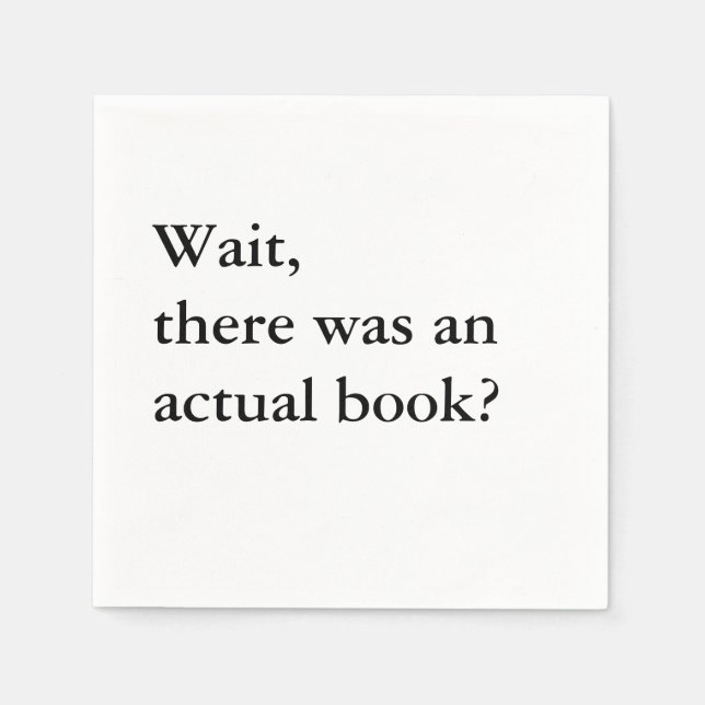 Servilleta De Papel Cocktail Napkins - Espera (Anverso)