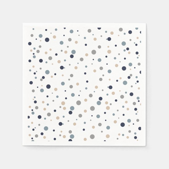 Servilleta De Papel Cocktail/servilletas de postre de Confetti (Anverso)