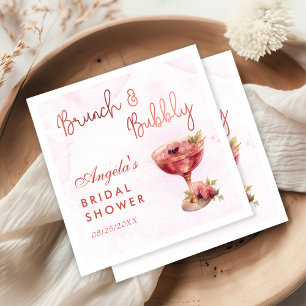 Servilleta De Papel Cocktails Ducha Brunch & Bubbly Bridal