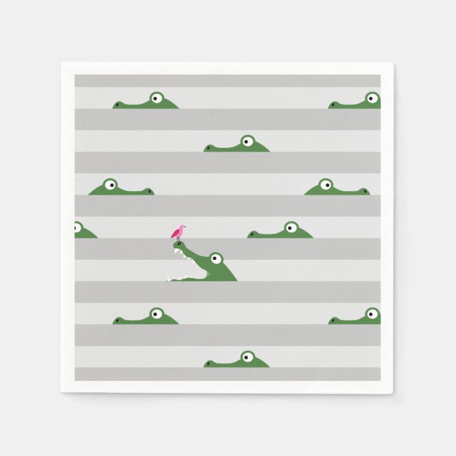 Servilleta De Papel Cocodrilo (Anverso)
