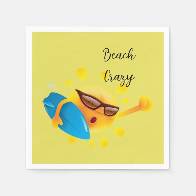 Servilleta De Papel Cóctel “Beach Crazy” (Anverso)
