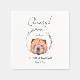 Servilleta De Papel Cóctel Boda Chow Chow