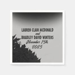 Servilleta De Papel Cóctel Boda de Film Noir de 1940