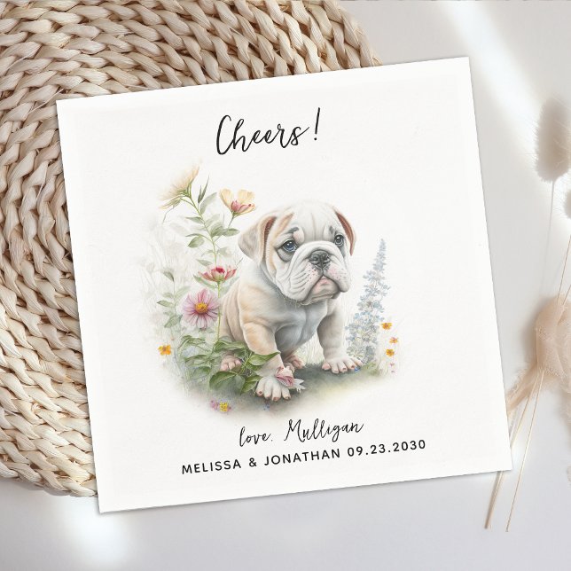 Servilleta De Papel Cóctel Boda de perro (Subido por el creador)