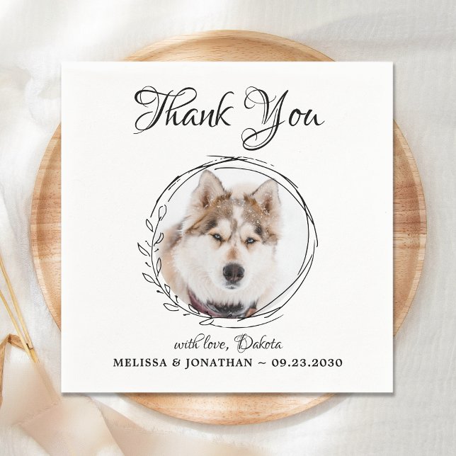Servilleta De Papel Cóctel Boda de perro (Subido por el creador)