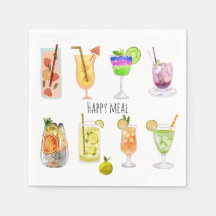 Cóctel de acuarela Fiesta bonita Celebración blanc