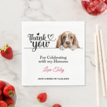 Cóctel de boda de perro Cocker Spaniel americano