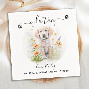 Servilleta De Papel Cóctel de Boda para Perros