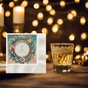 Servilleta De Papel Cóctel de elegancia tropical