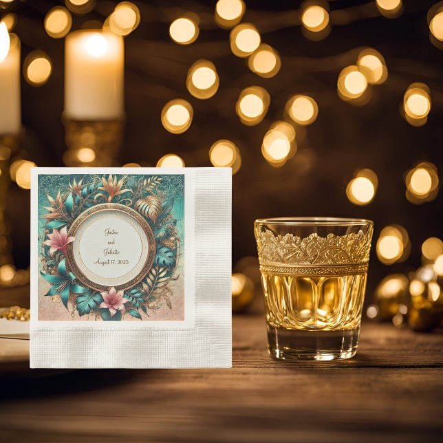 Servilleta De Papel Cóctel de elegancia tropical (Subido por el creador)