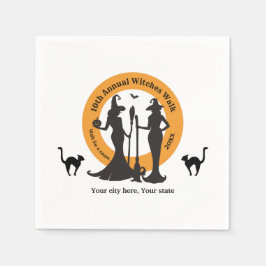 Servilleta De Papel Cóctel de evento de caminata de brujas