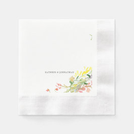 Servilleta De Papel Cóctel de flores silvestres coloridas