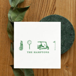 Servilleta De Papel Cóctel de golf