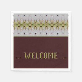 Servilleta De Papel Cóctel de papel del diseñador con patrones de moda