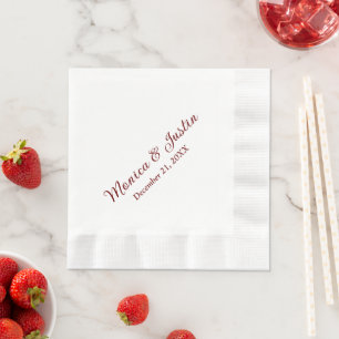 Servilleta De Papel Cóctel de recepción de boda
