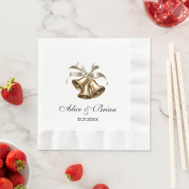 Servilleta De Papel Cóctel de recepción de boda Bells