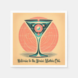 Servilleta De Papel Cóctel del Club Quantum Entanglement Atomic Martin