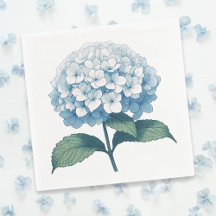 Cóctel elegante de flores azul claro Hydrangea