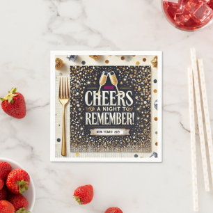 Servilleta De Papel Cóctel estándar de Año Nuevo