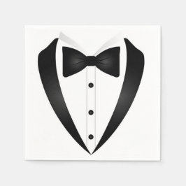 Servilleta De Papel Cóctel formal de Tuxedo