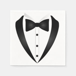 Servilleta De Papel Cóctel formal de Tuxedo