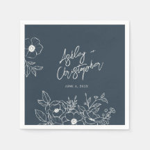 Cóctel mínimo de Boda azul bucal