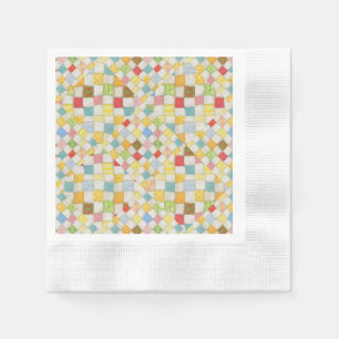 SERVILLETA DE PAPEL Cóctel Mosaico de QUILT