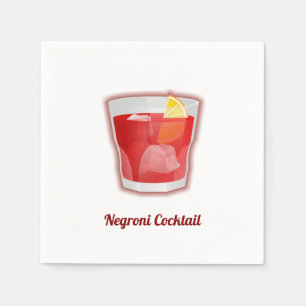 Servilleta De Papel Cóctel Negroni