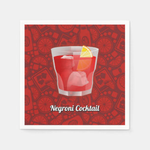 Servilleta De Papel Cóctel Negroni
